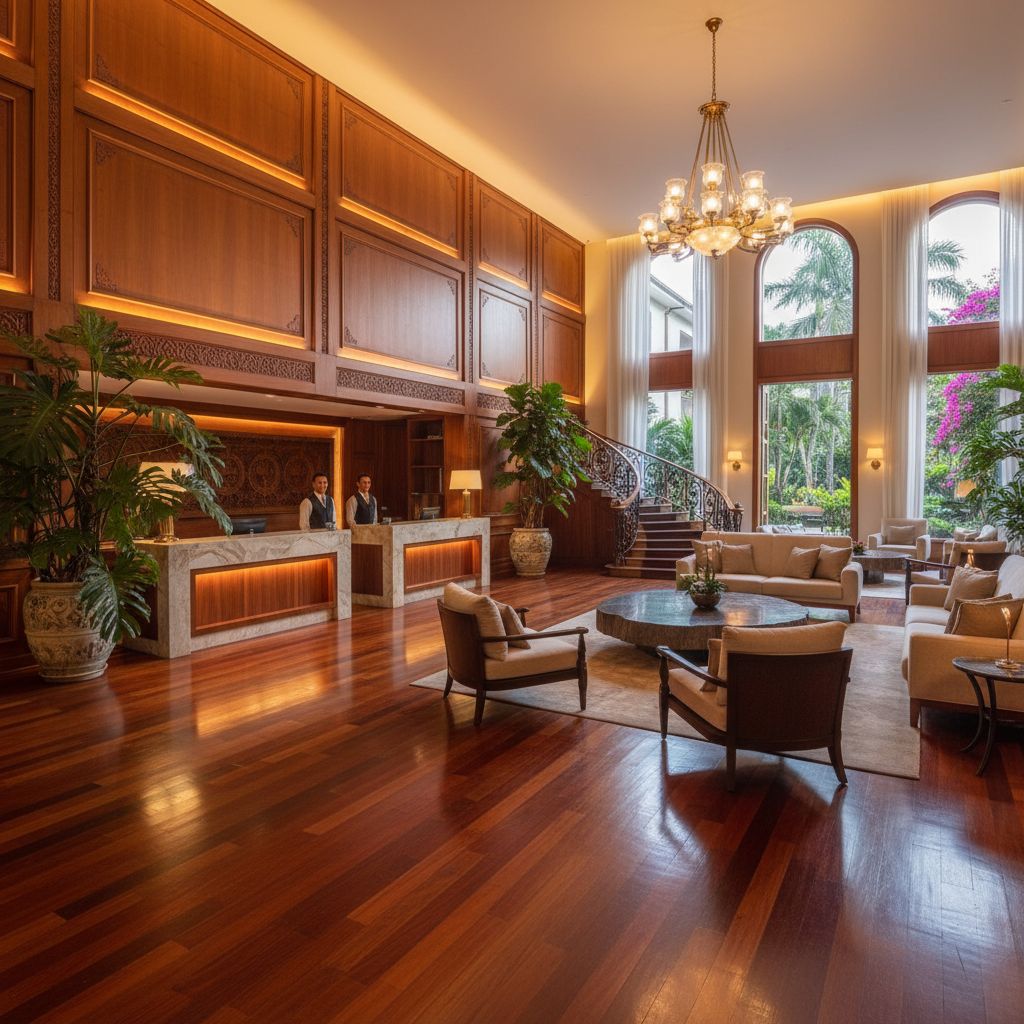 Hotelaria — Soluções em madeira para hotéis, pousadas e o setor de hospitalidade.